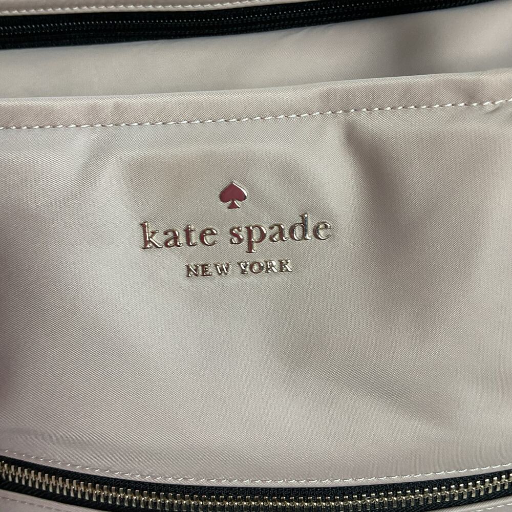 Kate Spade New York Weekender Bag Beige Black Fits over Suitcase 15" in Laptop - Picture 3 of 13